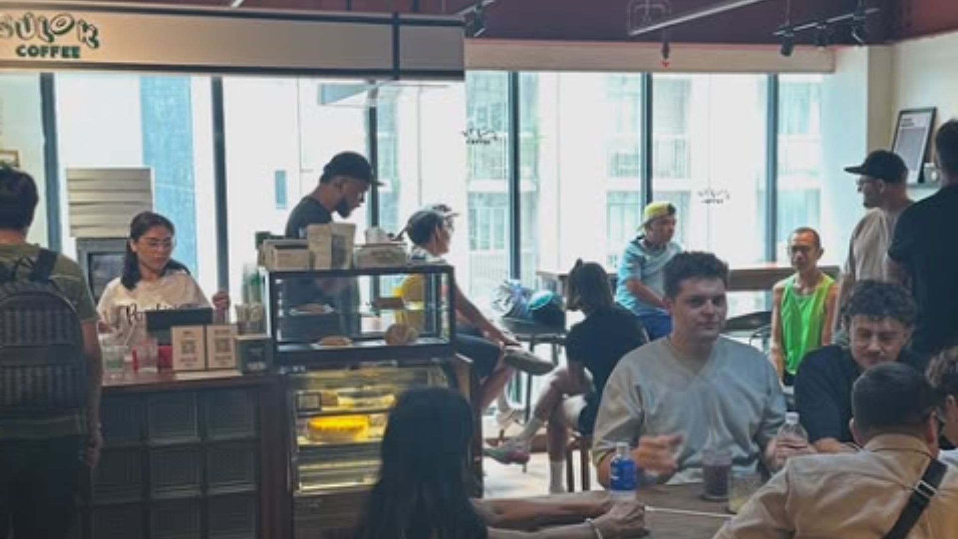 Sulok Coffee cafe interior with customers